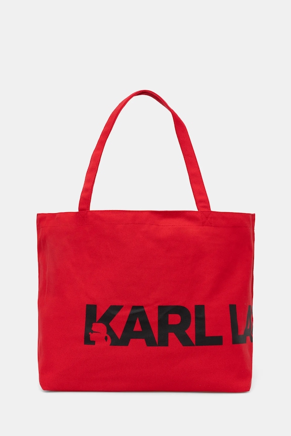 Torbica Karl Lagerfeld Potisk rdeča A1W50060