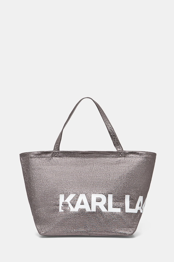 Karl Lagerfeld pamut táska textil ezüst A1W50064