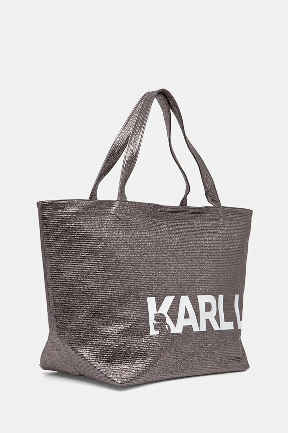 Karl Lagerfeld pamut táska A1W50064 ezüst SS25