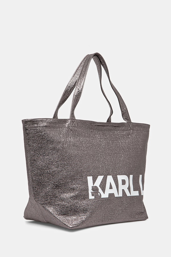Karl Lagerfeld pamut táska A1W50064 ezüst SS25