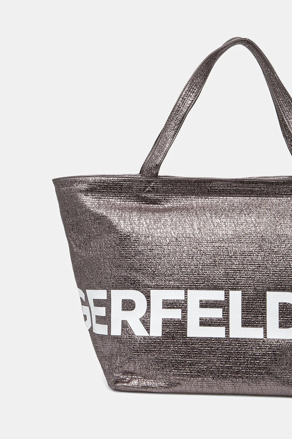 Kiegészítők Karl Lagerfeld pamut táska A1W50064 ezüst