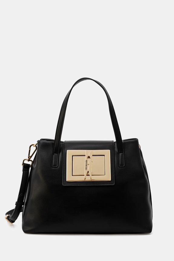 Love Moschino torebka nie mieści A4 czarny JC4163PP1