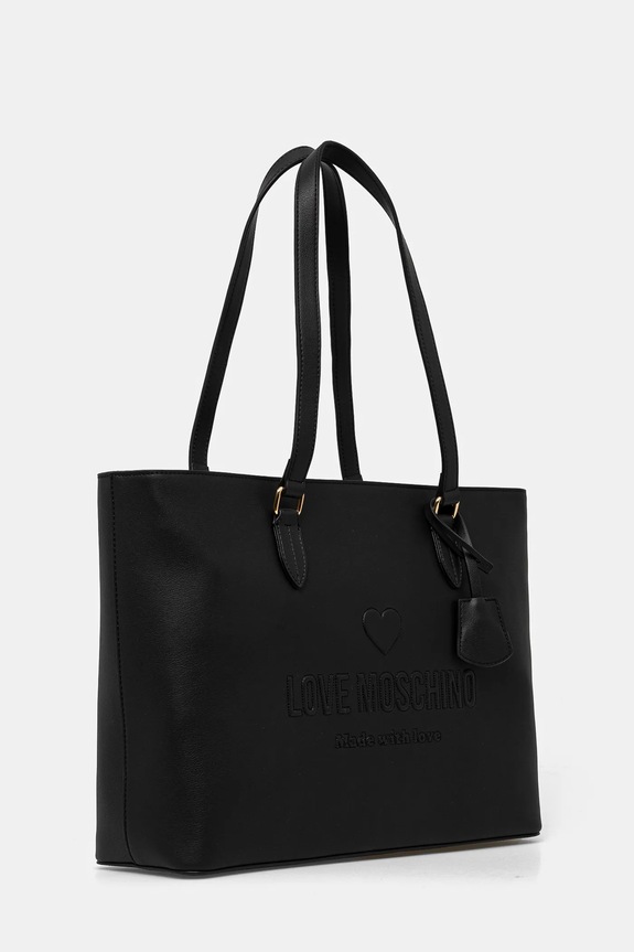 Love Moschino torebka skórzana JC4114PP1 czarny SS25