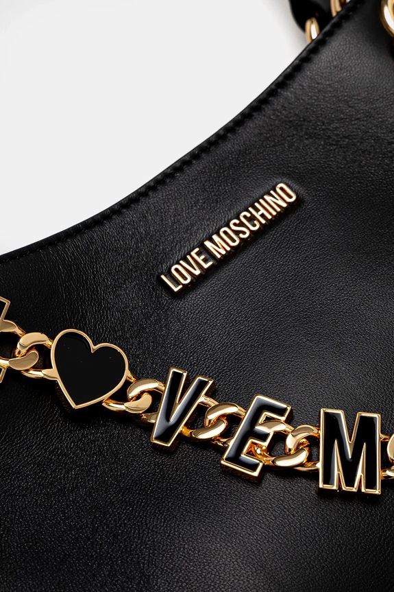 Love Moschino torebka skórzana czarny JC4073PP1