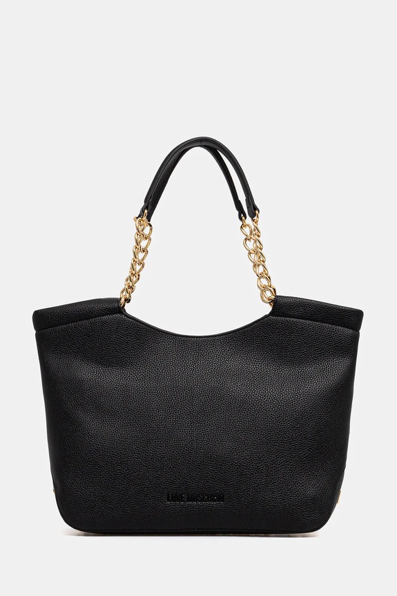 Love Moschino torebka mieści A4 czarny JC4031PP1