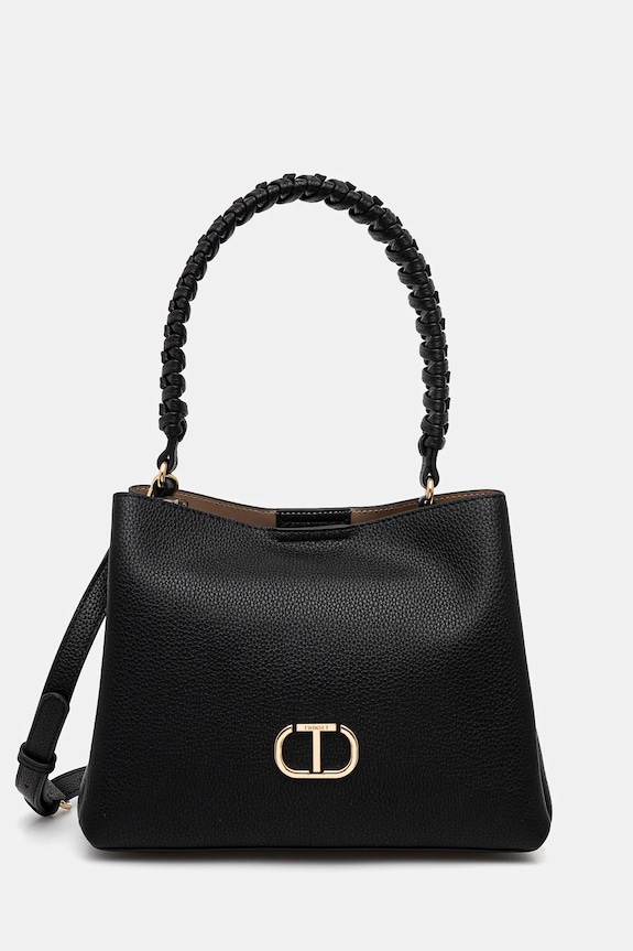 Twinset borsetta applique nero 251TD8063