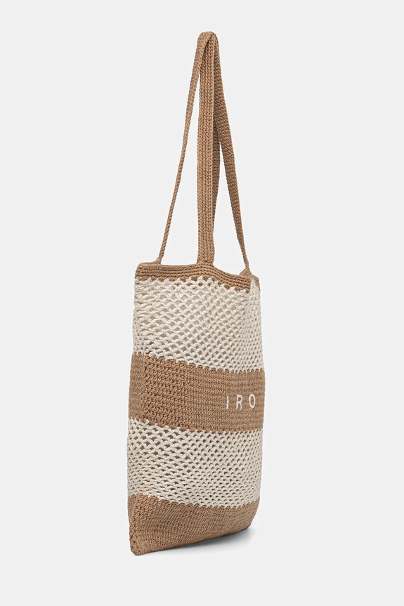 IRO geantă de bumbac WM46STRINGBAG bej SS25