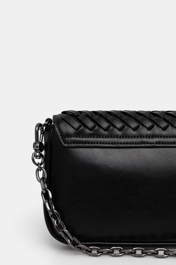 Akcesoria Emporio Armani torebka skórzana EW001923.AF15874 czarny