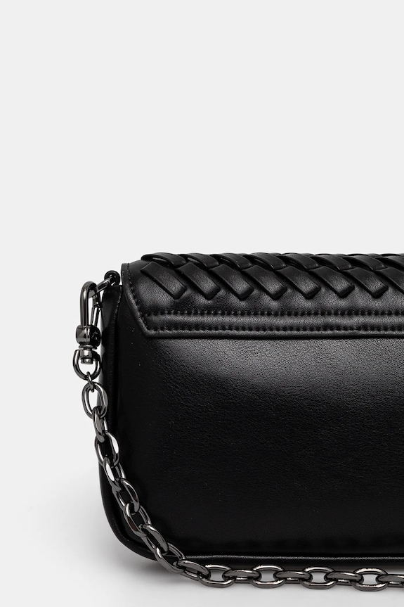 Akcesoria Emporio Armani torebka skórzana EW001923.AF15874 czarny