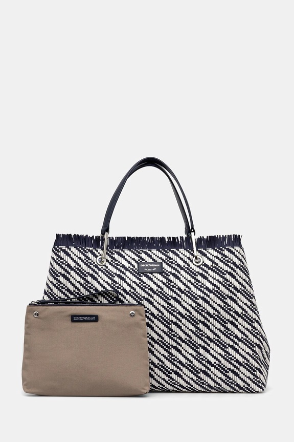 Emporio Armani torebka mieści A4 granatowy EW001001.AF12759