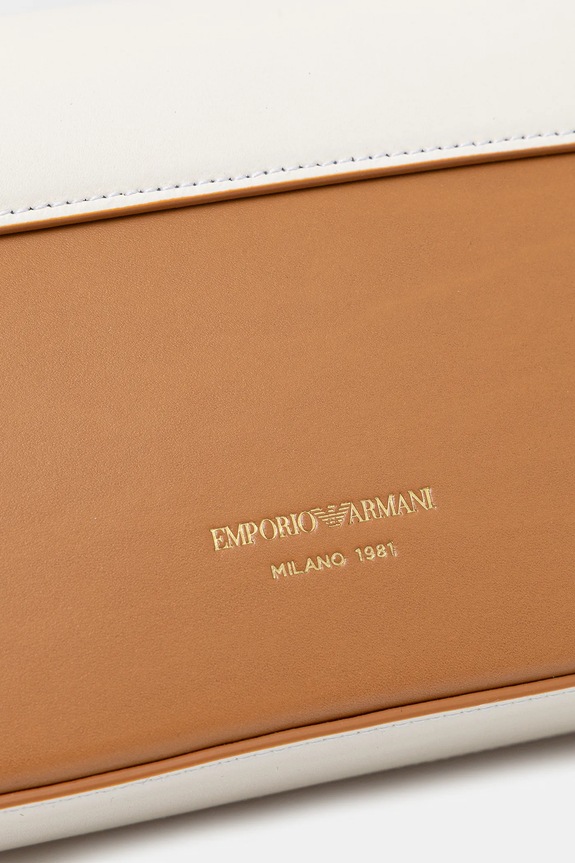 Emporio Armani torebka skórzana beżowy EW001208.AF13352