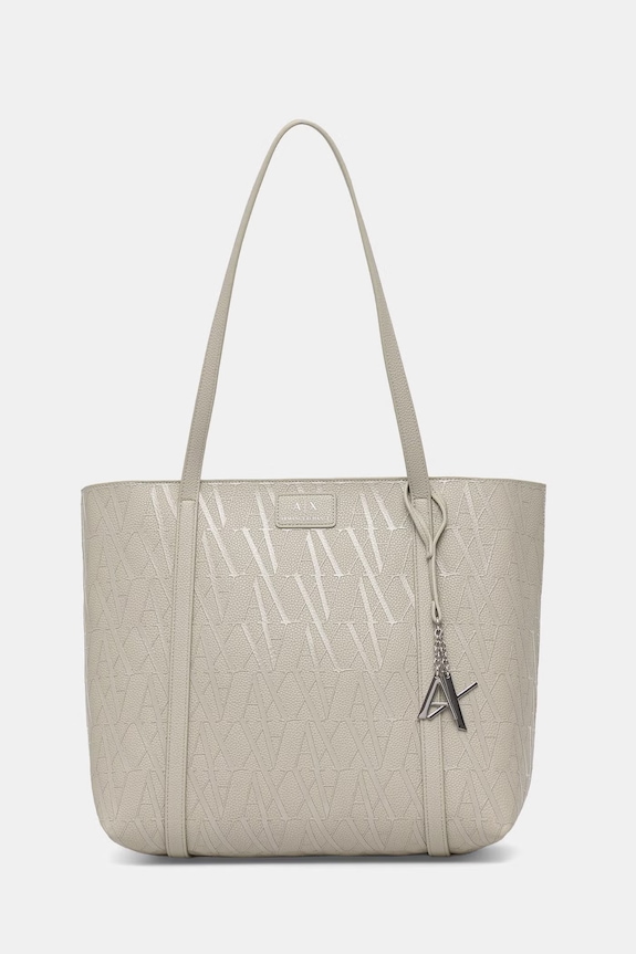 Armani Exchange kabelka typu shopper dámska z imitácie kože zelená XW001199.AF15325