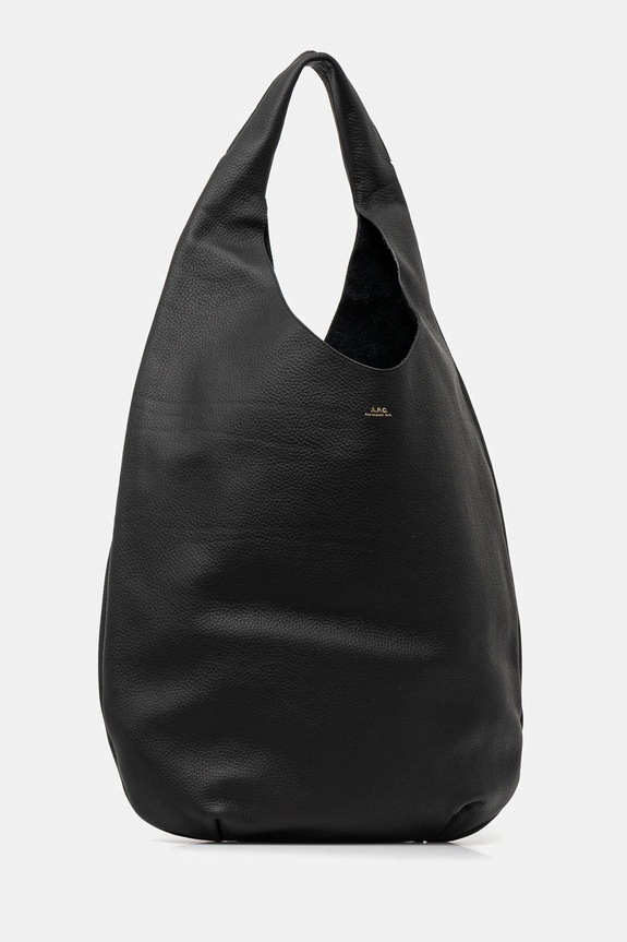 A.P.C. torebka skórzana le neige PXCBC.F67008 czarny SS25