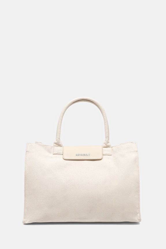 Torba Represent Canvas Tote Bag bez uzorka bež MLM81137.31