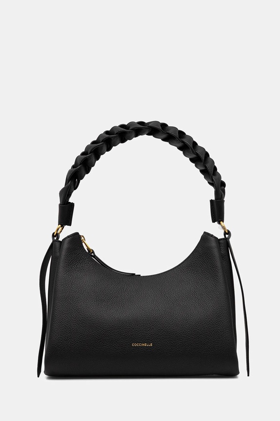 Τσάντα Coccinelle λείο δέρμα μαύρο E1.M50.13.03.01