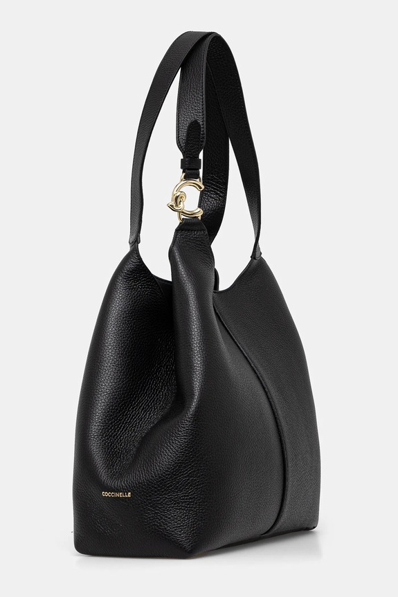 Coccinelle poșetă de piele E1.SHA.11.01.01 negru AW25