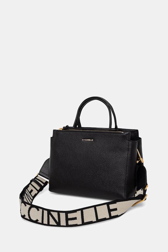 Αξεσουάρ Δερμάτινη τσάντα Coccinelle E1.SHA.58.01.01 μαύρο
