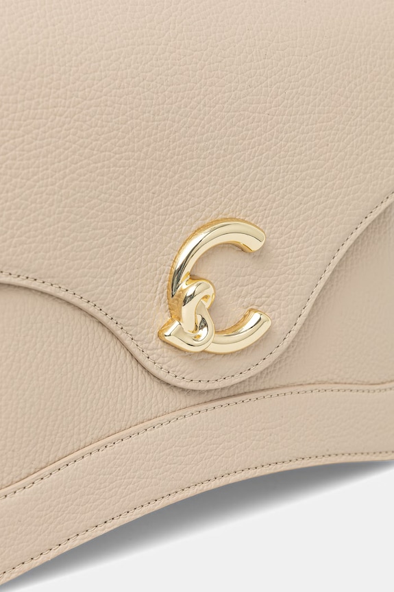 Δερμάτινη τσάντα Coccinelle μπεζ E1.SSL.18.01.01