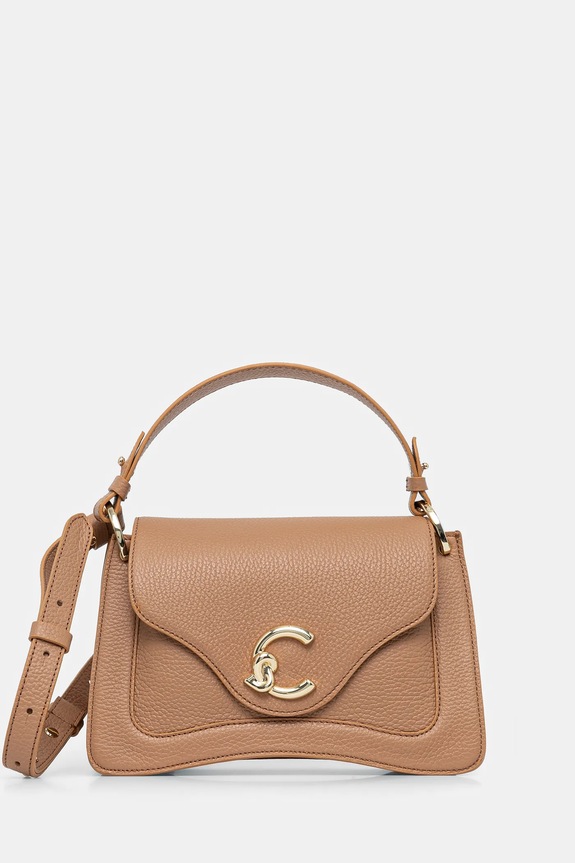 Kožna torba Coccinelle bez uzorka bež E1.SSL.18.02.01