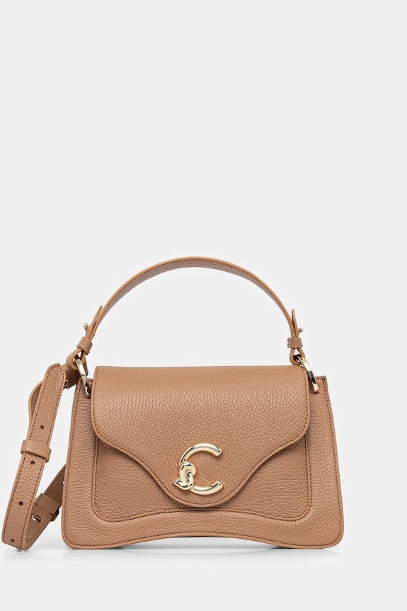 Kožna torba Coccinelle bez uzorka bež E1.SSL.18.02.01