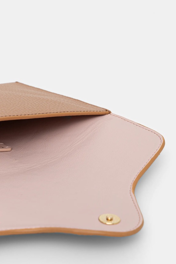 Coccinelle pochette di pelle beige E5.SSL.19.01.01