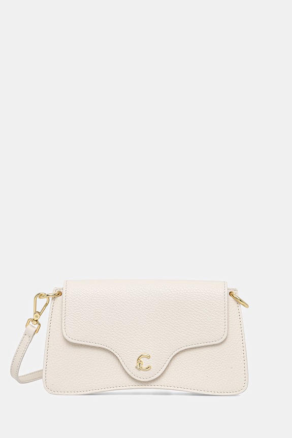 Δερμάτινη τσάντα Coccinelle λείο δέρμα μπεζ E5.SSL.27.01.01