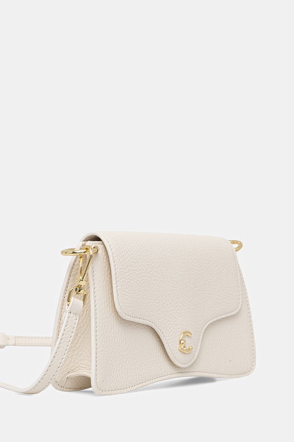 Δερμάτινη τσάντα Coccinelle E5.SSL.27.01.01 μπεζ SS26