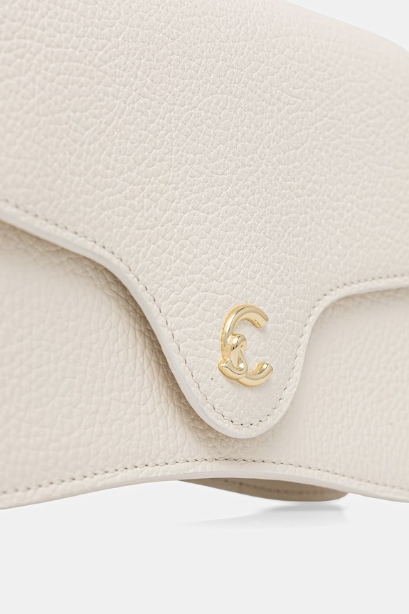 Δερμάτινη τσάντα Coccinelle μπεζ E5.SSL.27.01.01