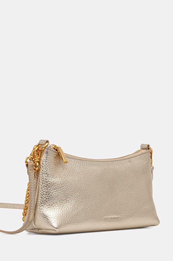 Coccinelle geantă crossbody de damă din piele E5.QH0.55.01.01 aur SS26