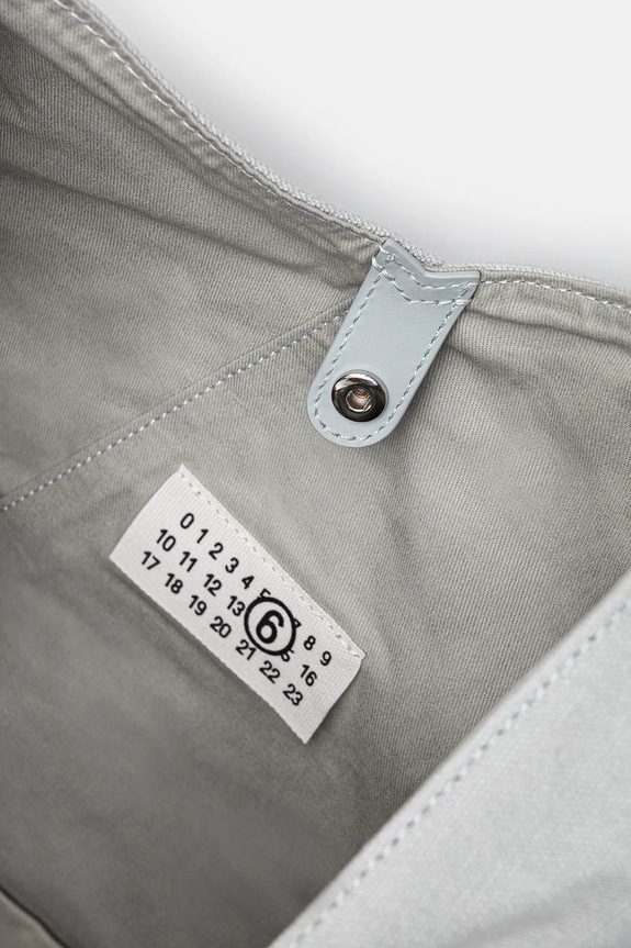 Kabelka MM6 Maison Margiela Japanese Draped SB5WC0019 šedá