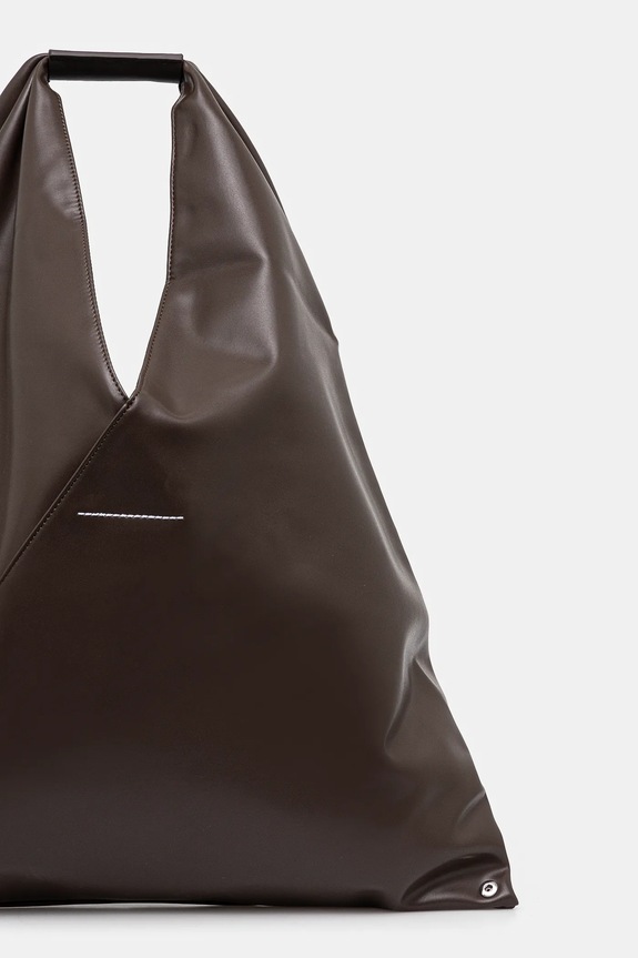 Αξεσουάρ Δερμάτινη τσάντα MM6 Maison Margiela Classic Japanese Handbag S54WD0039.T2185 καφέ