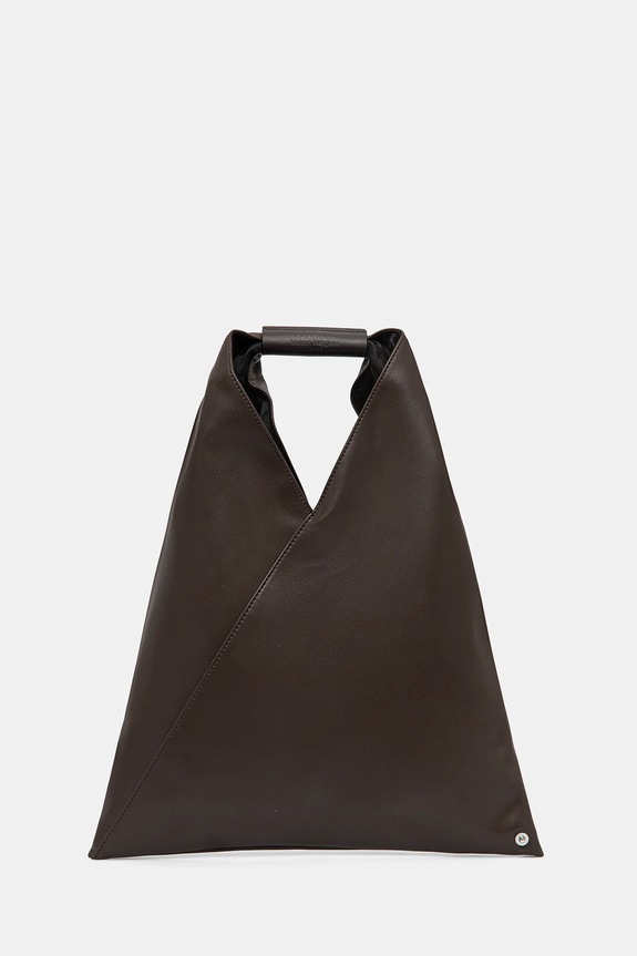 Τσάντα MM6 Maison Margiela Small Japanese Handbag λείο δέρμα καφέ S54WD0043.T2185
