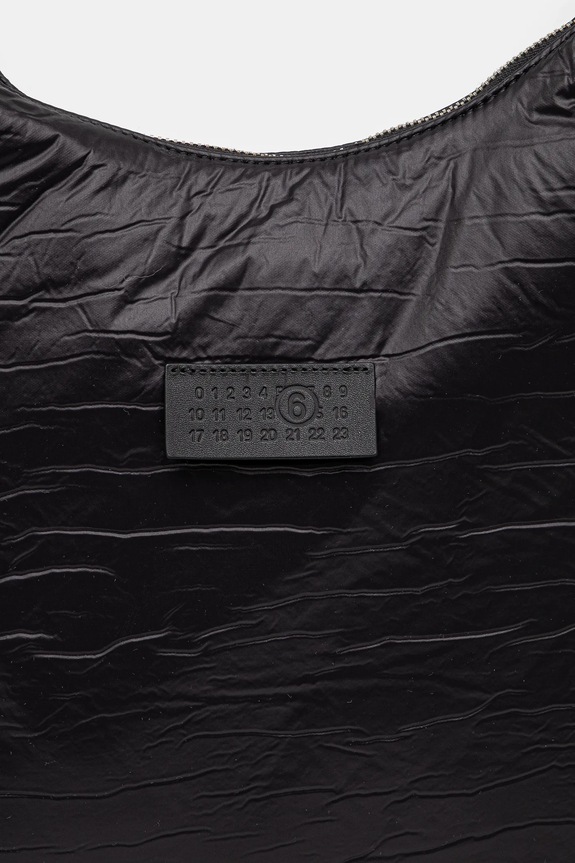 Τσάντα MM6 Maison Margiela Crunched Nylon Bag μαύρο SB5ZH0017
