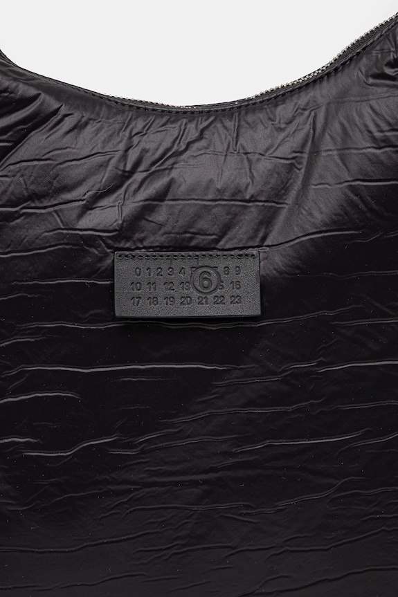 Τσάντα MM6 Maison Margiela Crunched Nylon Bag μαύρο SB5ZH0017