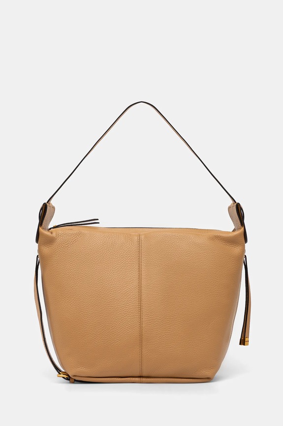 Δερμάτινη τσάντα Gianni Chiarini GUIA λείο δέρμα μπεζ ZN.11340.COMM.GRN