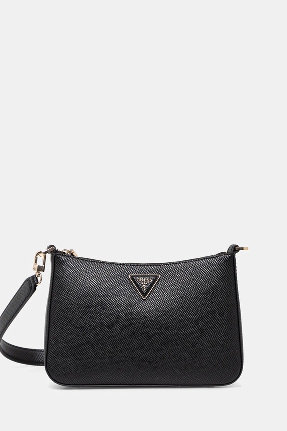 Τσάντα Guess JAZLYNN απομίμηση λείου δέρματος μαύρο HWEZG9.52317