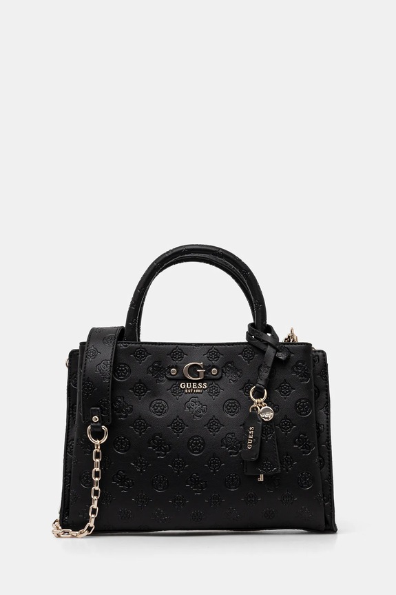 Τσάντα Guess GERTY απλικέ μαύρο HWPD95.29060