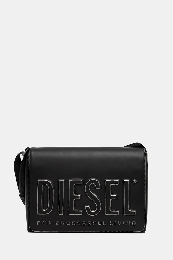 Diesel torebka DSL 3D DSL 3D MESSENGER S X cr aplikacja czarny X10234.P8078