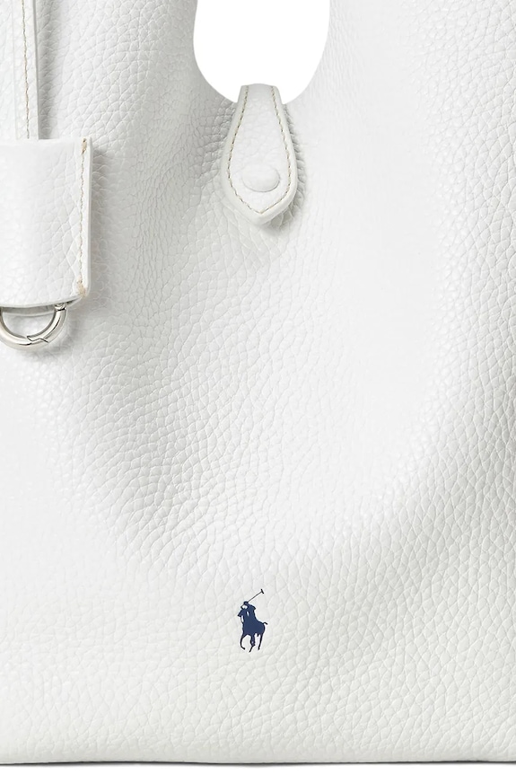 Кожаная сумочка Polo Ralph Lauren Tote 428938031 белый