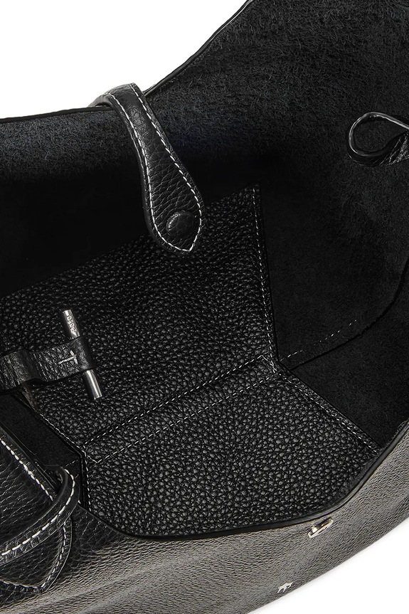 Polo Ralph Lauren torebka skórzana Tote czarny 428938031