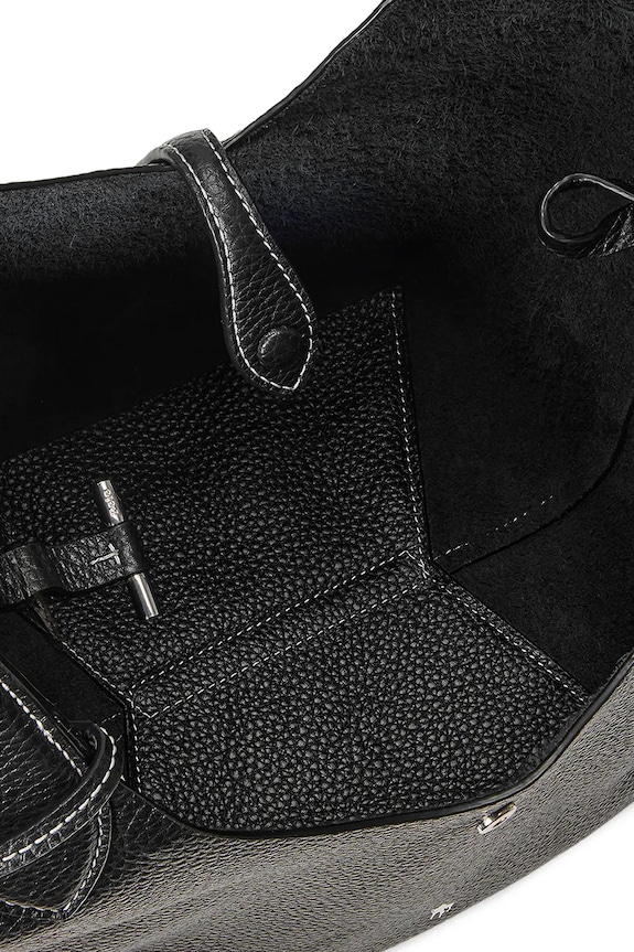 Polo Ralph Lauren torebka skórzana Tote czarny 428938031