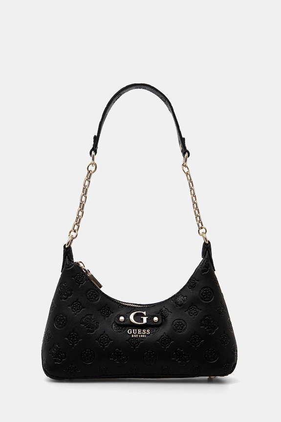 Τσάντα Guess GERTY απλικέ μαύρο HWPD95.29180