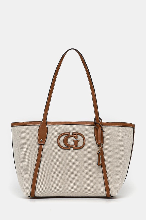 Kabelka Guess SEBINA hladký béžová HWAG95.24230