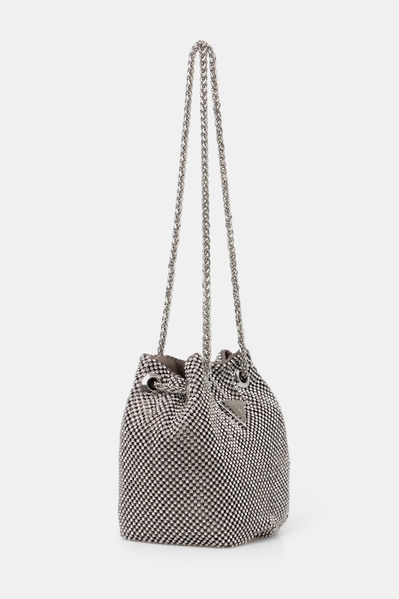 Guess poșetă ZALINA HWRY93.50750 argintiu SS25
