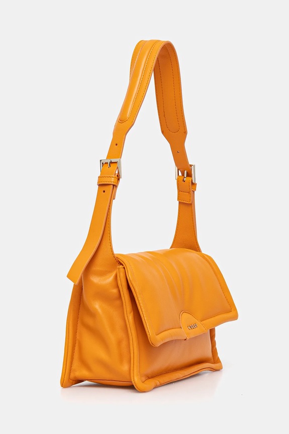 Kožená kabelka Guess EVA HWSTPF.L5116 oranžová SS25