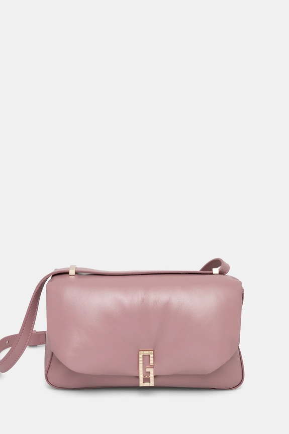 Kožna torba Guess ALIZEE bez uzorka roza HWAZAA.L5115