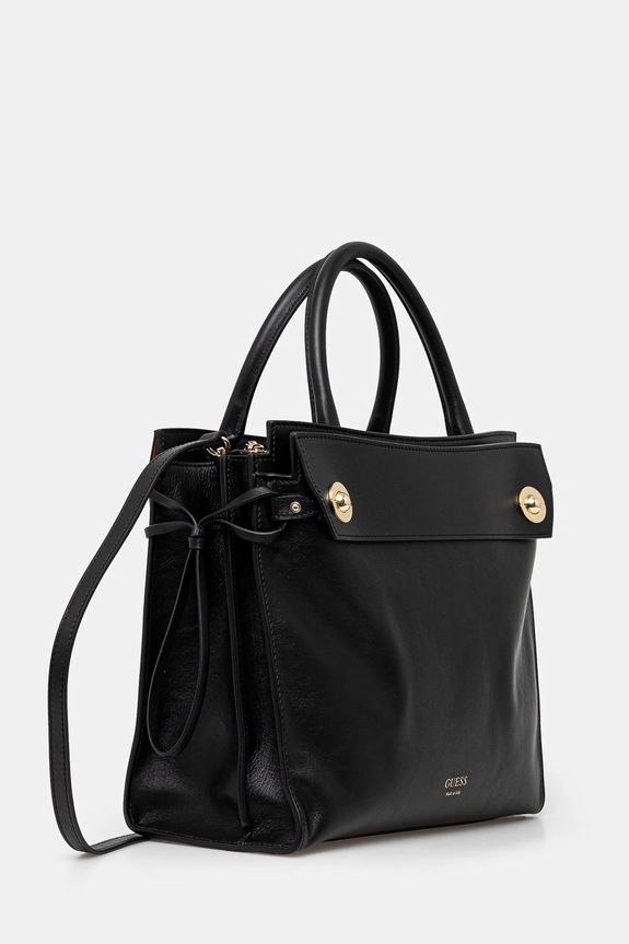 Guess bőr táska BIANCA HWBIAA.L5117 fekete SS25