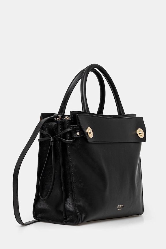 Guess bőr táska BIANCA HWBIAA.L5117 fekete SS25