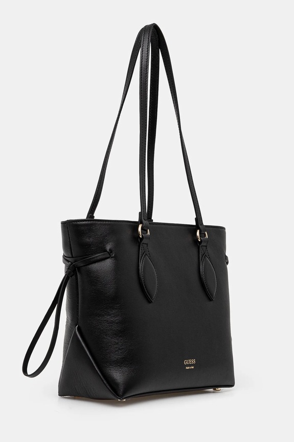 Kožená kabelka Guess FLORENCE HWFLNC.L5103 černá SS25