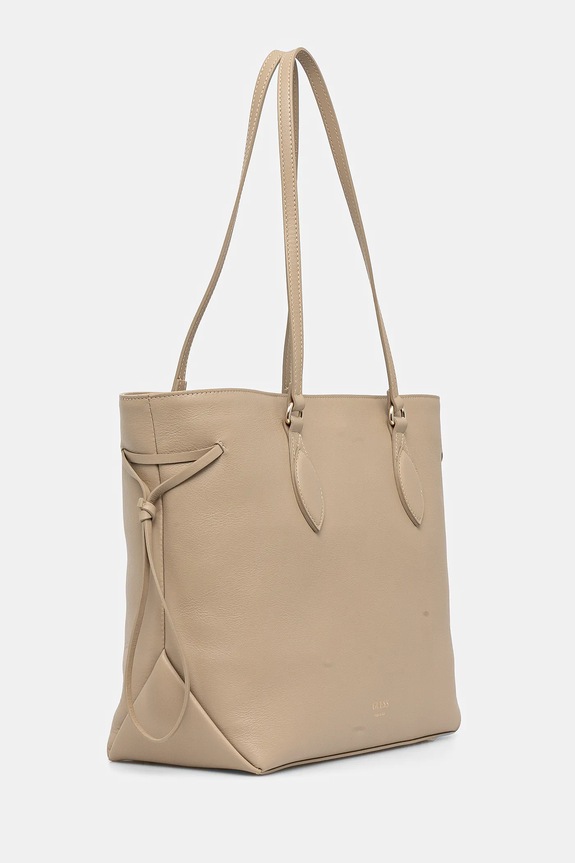 Usnjena torbica Guess FLORENCE HWFLNC.L5165 bež SS25